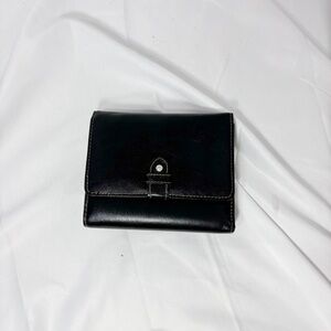 Buxton Black Leather wallet Card Holder